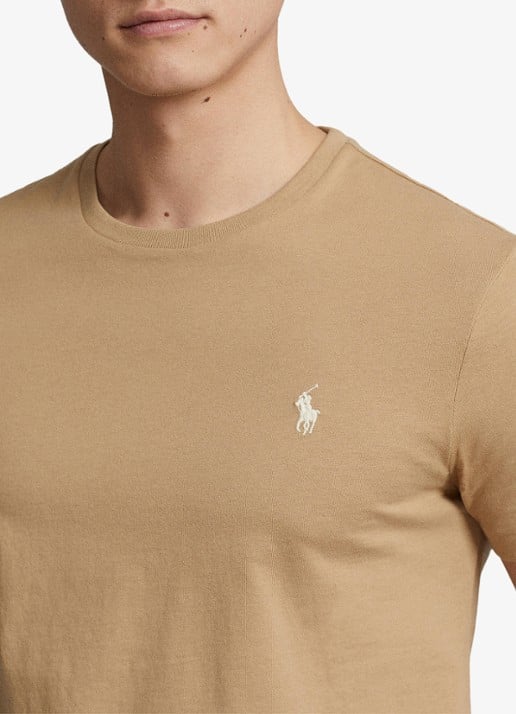 Ralph Lauren T-shirt met logoborduring - detail 7 cafe tan/c8176-3x17