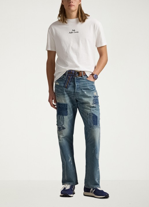 Ralph Lauren T-shirt met logoborduring - voorkant 3 white / wit