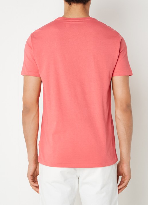 Ralph Lauren T-shirt met logoborduring - achterkant 4 pale red/c7194-40j0