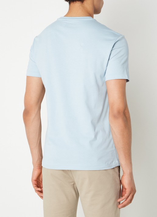 Ralph Lauren T-shirt met logoborduring - achterkant 2 alpine blue / lichtblauw