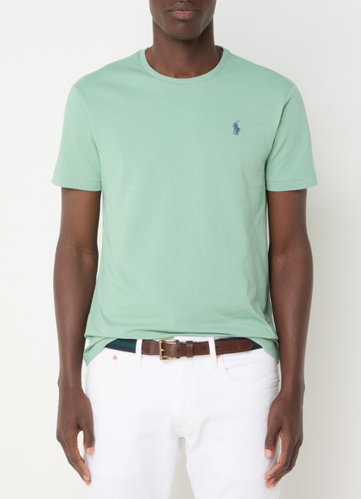 Ralph Lauren T-shirt met logoborduring - detail 3 faded mint / mint