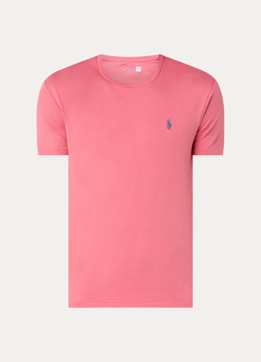 Ralph Lauren T-shirt met logoborduring - voorkant 2 adirondack berry / rood
