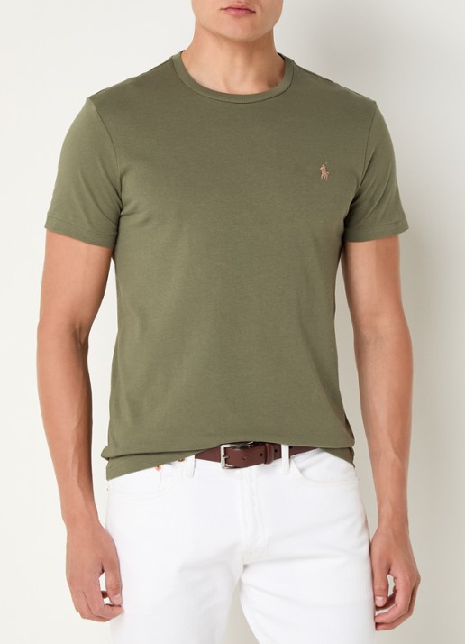 Ralph Lauren T-shirt met logoborduring - detail garden trail / groen