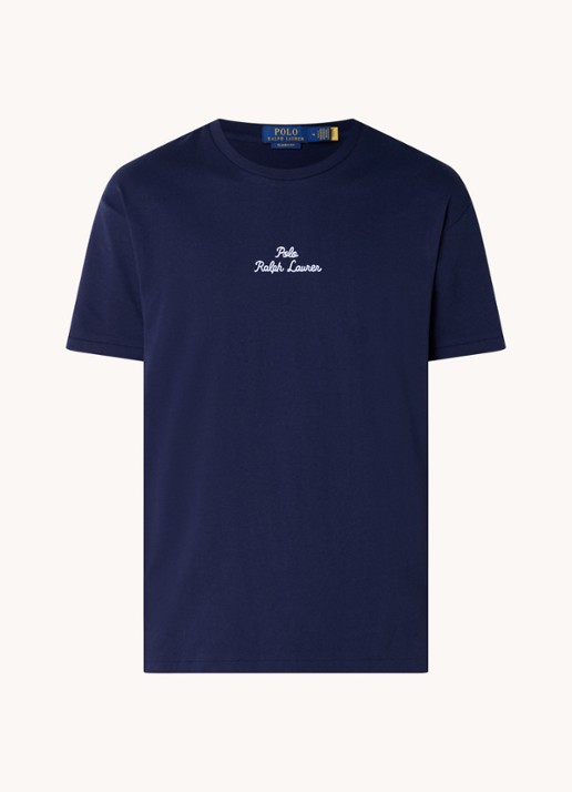 Ralph Lauren T-shirt met logoborduring - voorkant 2 cruise navy / donkerblauw