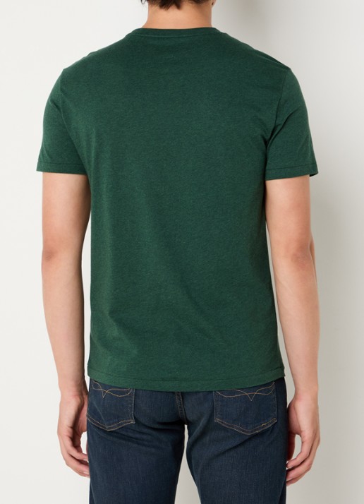 Ralph Lauren T-shirt met logoborduring - achterkant 4 donkergroen