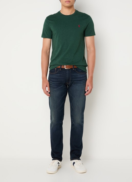 Ralph Lauren T-shirt met logoborduring - voorkant 2 donkergroen