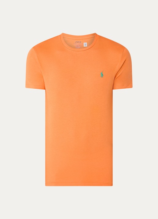 Ralph Lauren T-shirt met logoborduring - voorkant 2 kona orange / oranje