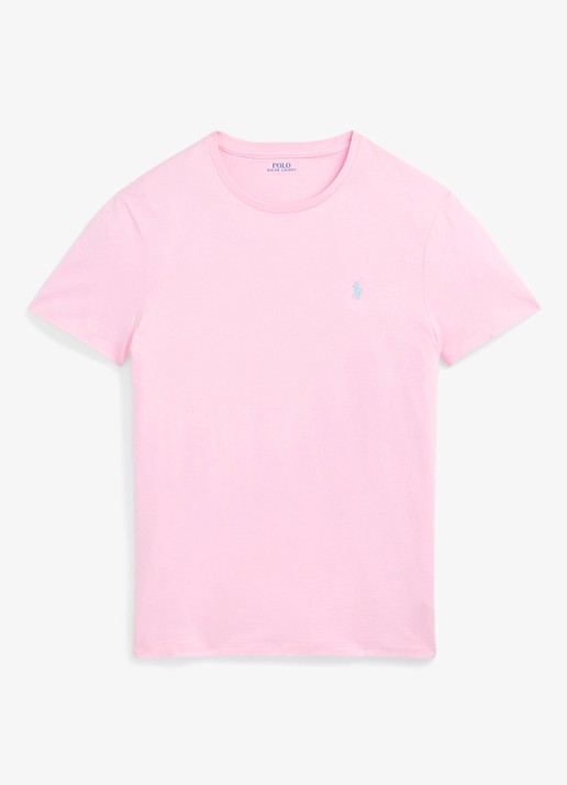Ralph Lauren T-shirt met logoborduring - voorkant 3 bath pink / roze