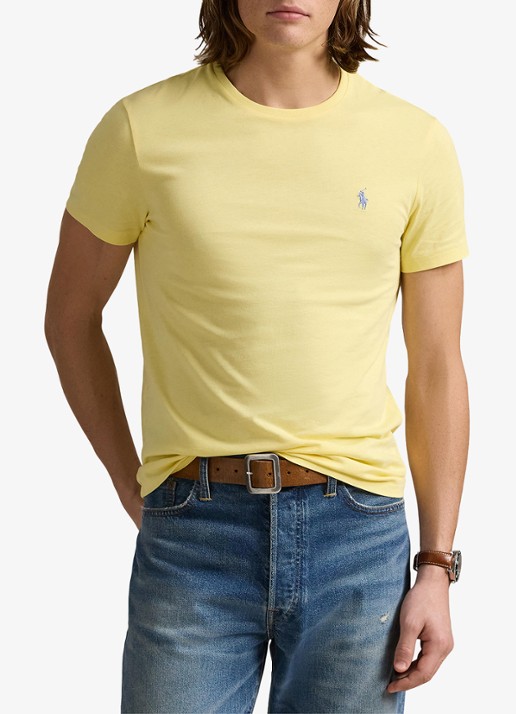 Ralph Lauren T-shirt met logoborduring - detail 3 resort gold / geel