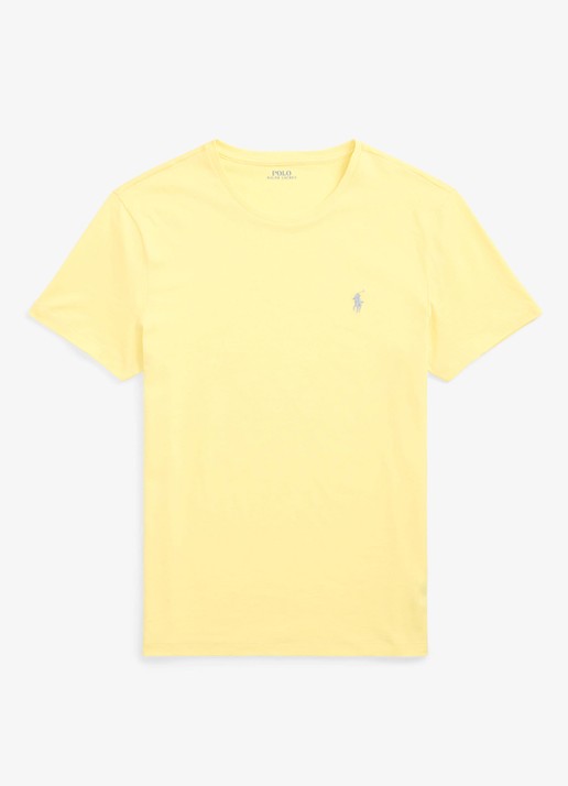 Ralph Lauren T-shirt met logoborduring - voorkant resort gold / geel