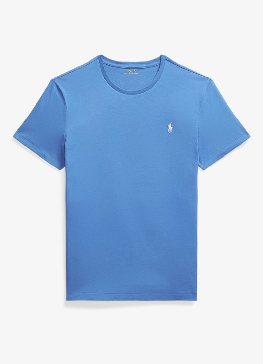 Ralph Lauren T-shirt met logoborduring - voorkant 3 embayment blue / blauw
