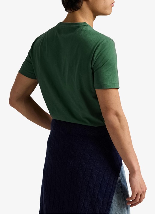 Ralph Lauren T-shirt met logoborduring - achterkant 5 washed forest/c7598-45tx
