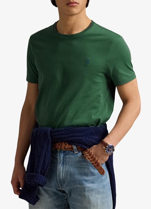 Ralph Lauren T-shirt met logoborduring - detail washed forest/c7598-45tx