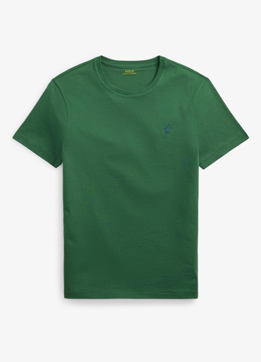 Ralph Lauren T-shirt met logoborduring - voorkant 3 washed forest/c7598-45tx
