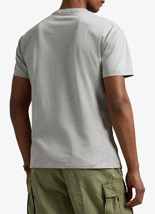 Ralph Lauren T-shirt met logoborduring - detail 4 andover heather / grijs