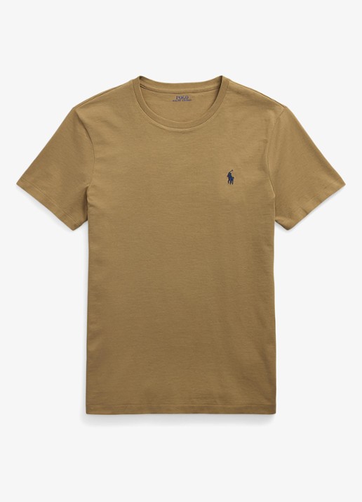 Ralph Lauren T-shirt met logoborduring - voorkant 3 coastal beige/c7952-45u1