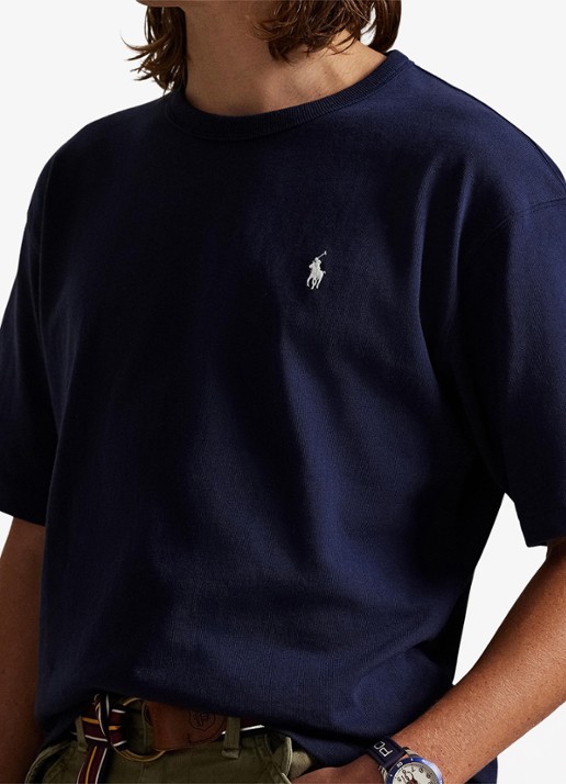 Ralph Lauren T-shirt met logoborduring - detail 4 cruise navy / blauw