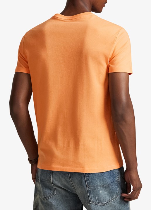 Ralph Lauren T-shirt met logoborduring - achterkant 3 pompano orange/c5566-47x1