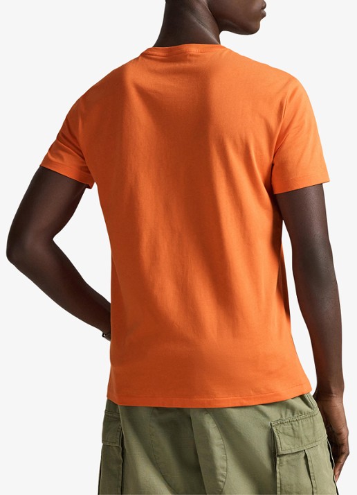 Ralph Lauren T-shirt met logoborduring - achterkant 5 kona orange/c5204-zy9p