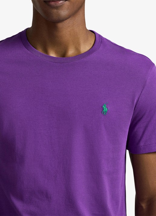Ralph Lauren T-shirt met logoborduring - detail 3 cabana purple/c5223-zywt