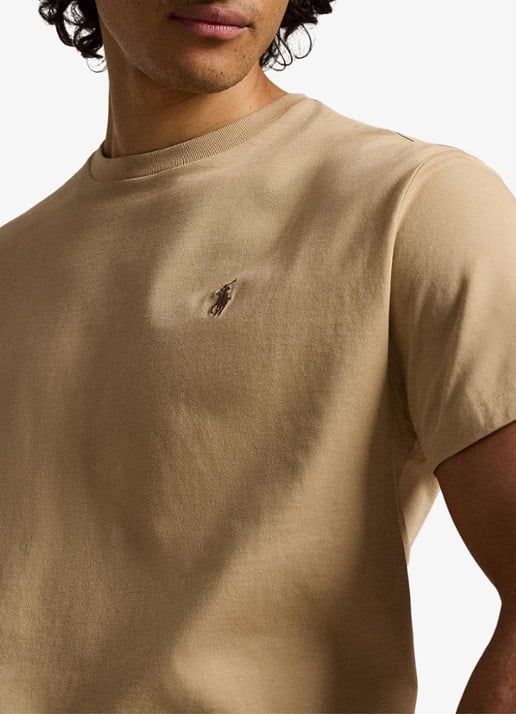 Ralph Lauren T-shirt met logoborduring - detail 5 vintage khaki / khaki
