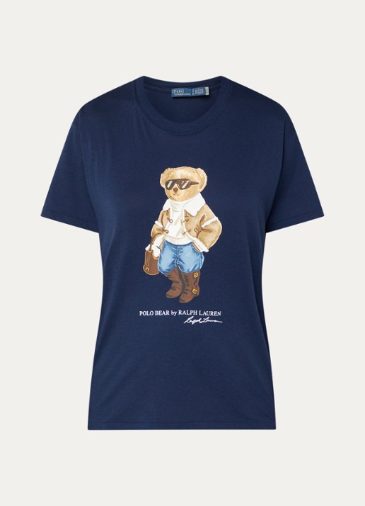 Ralph Lauren T-shirt met logoprint - voorkant 2 indigo