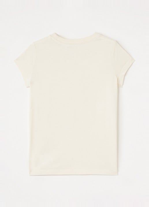 Ralph Lauren T-shirt met logoprint - voorkant 2 creme