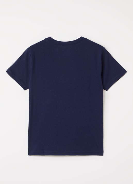 Ralph Lauren T-shirt met logoprint - voorkant 2 donkerblauw