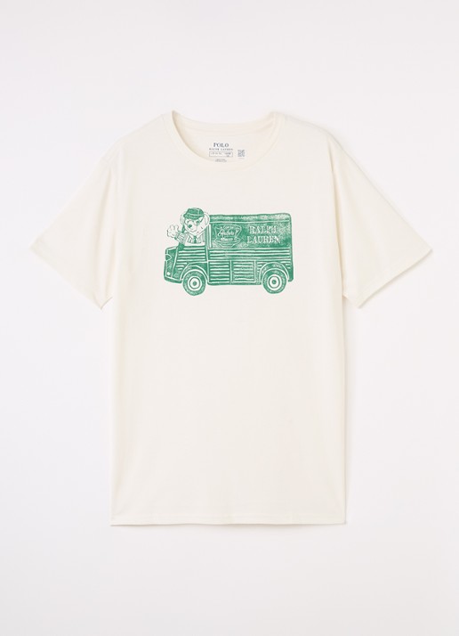 Ralph Lauren T-shirt met logoprint - voorkant 3 beige