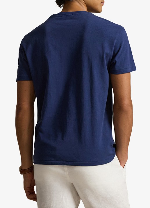 Ralph Lauren T-shirt met logoprint - achterkant 3 dark cobalt / kobaltblauw