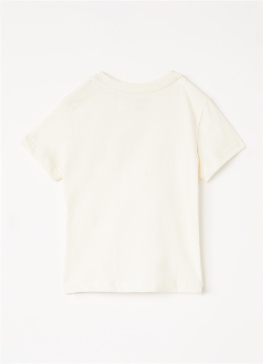 Ralph Lauren T-shirt met logoprint - voorkant 2 gebroken wit