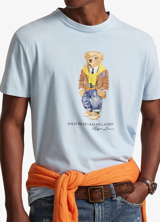Ralph Lauren T-shirt met print - detail 3 lichtblauw