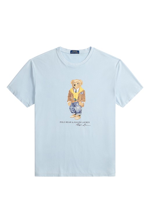 Ralph Lauren T-shirt met print - voorkant 4 lichtblauw