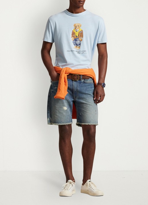 Ralph Lauren T-shirt met print - voorkant 5 lichtblauw