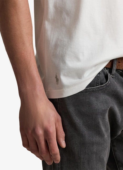Ralph Lauren T-shirt met ronde hals - detail 4 white / wit
