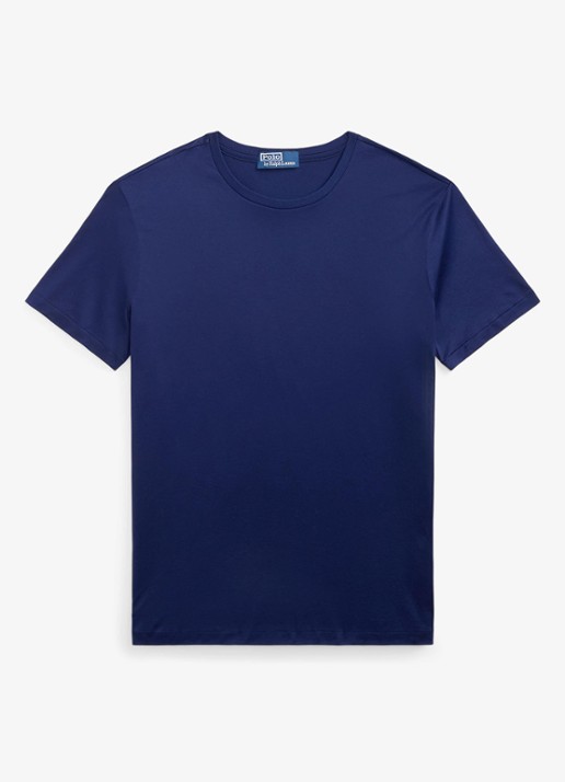 Ralph Lauren T-shirt met ronde hals - voorkant 4 newport navy / donkerblauw