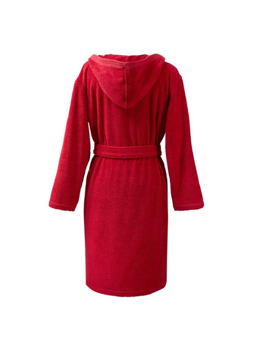Ralph Lauren Taber badjas met logoborduring - unisex - achterkant 2 rood