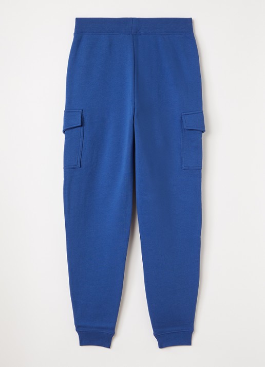 Ralph Lauren Tapered fit joggingbroek met klepzakken - voorkant 3 blauw