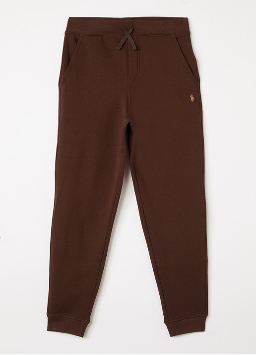 Ralph Lauren Tapered fit joggingbroek met logo - voorkant 2 bruin