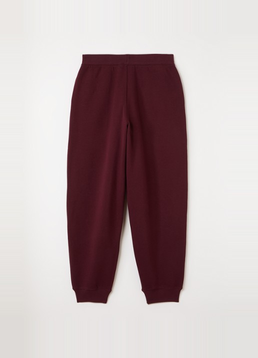 Ralph Lauren Tapered fit joggingbroek met logoborduring - voorkant 3 bordeauxrood