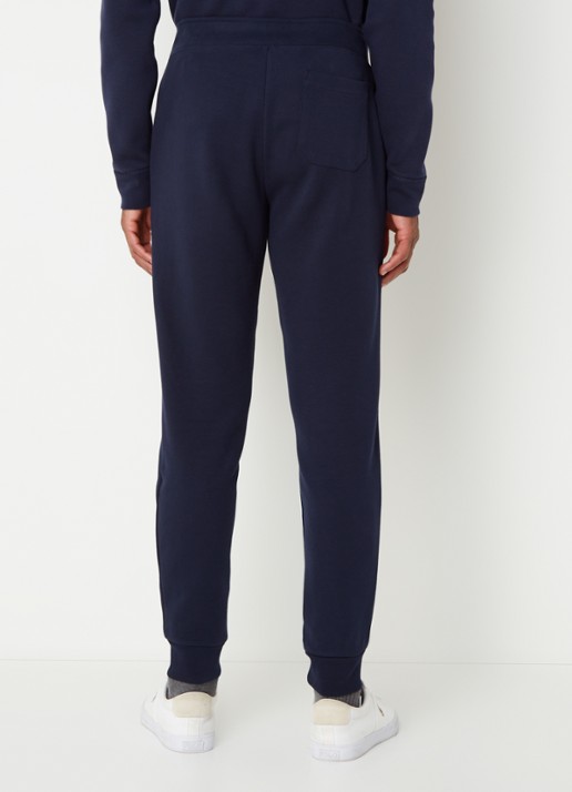 Ralph Lauren Tapered fit joggingbroek met logoborduring - achterkant aviator navy / donkerblauw