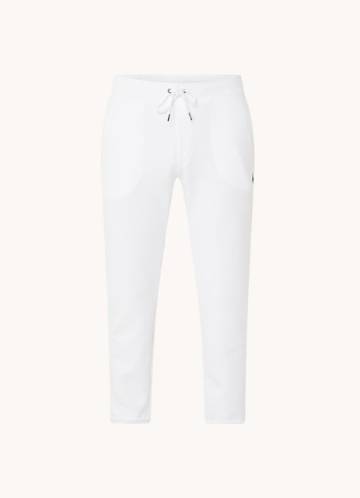 Ralph Lauren Tapered fit joggingbroek met logoborduring - voorkant 6 white / wit