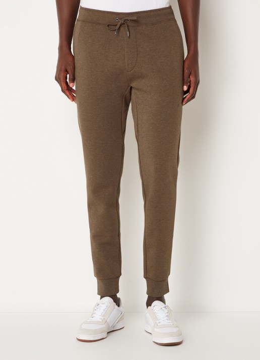 Ralph Lauren Tapered fit joggingbroek met logoborduring - detail cedar heather / bruin
