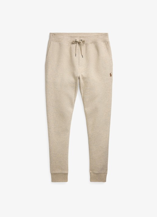 Ralph Lauren Tapered fit joggingbroek met logoborduring - voorkant 3 tuscan beige / beige