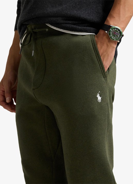Ralph Lauren Tapered fit joggingbroek met logoborduring - detail 2 alphine heather / legergroen