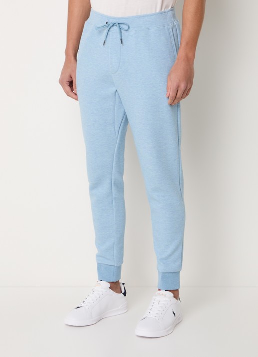 Ralph Lauren Tapered fit joggingbroek met logoborduring - detail 2 modern blue heather / blauw