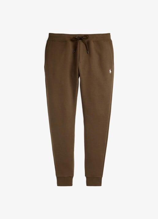 Ralph Lauren Tapered fit joggingbroek met logoborduring - voorkant 2 chestnut / lichtbruin
