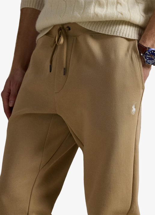 Ralph Lauren Tapered fit joggingbroek met logoborduring - detail 5 beige