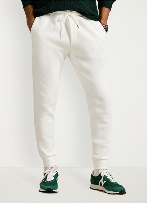 Ralph Lauren Tapered fit joggingbroek met logoborduring - detail 3 white / wit