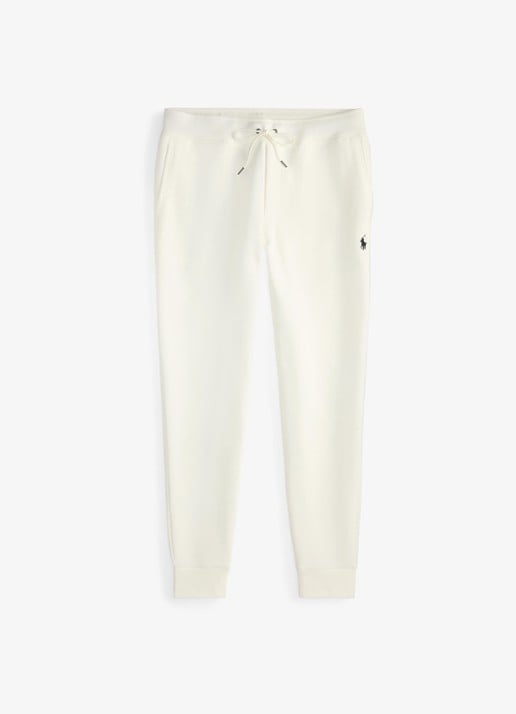 Ralph Lauren Tapered fit joggingbroek met logoborduring - voorkant white / wit